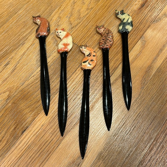 Other - Hand Painted Cat Letter Openers